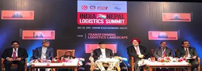 Nepal PM KP Oli inaugurates India-Nepal Logistics Summit न प ल क प