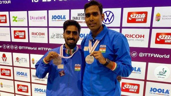 Achanta Sharath Kamal and Gnanasekaran Sathiyan clinched the silver medal at the International Table Tennis Federation (ITTF)