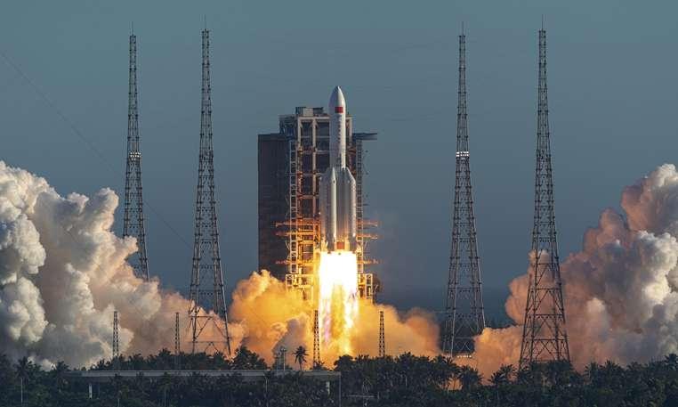 China's latest state-of-the-art carrier rocket, the Long March-5B, made a successful maiden flight, during which the new rocket managed to send the assembly of a trial version of the country's