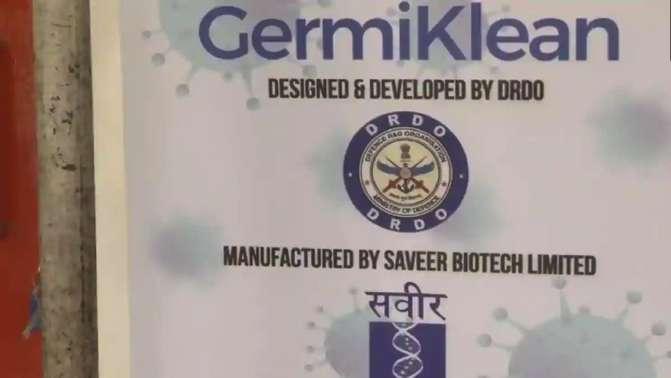 Defence Research and Development Organisation (DRDO) has developed a sanitizing chamber named GermiKlean to sanitise uniforms of security forces.
