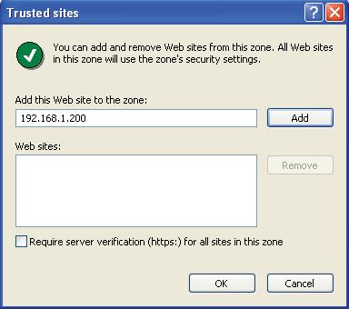 " OPTION 2: TRUSTED SITES/ IE