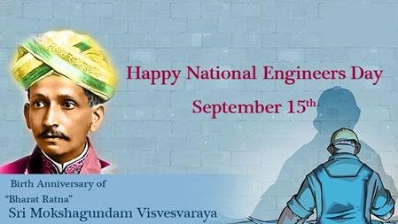 12.National Engineers Day 2020 : 15 September र य इ ज नयर दवस 2020 : 15 सत बर Celebrated since 1968.