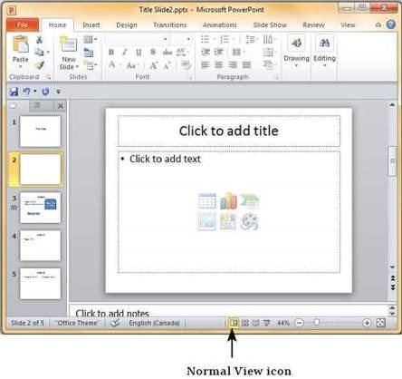 DAY-5 POWERPOINT 2010: DELETING PowerPoint 2010 THE EXISTING SLIDE There are times while building a slide deck, you may need to delete some slides. This can be done easily from PowerPoint.