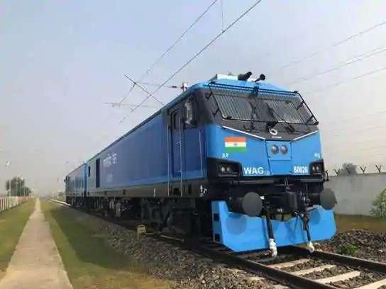 The Indian Railways' most powerful 12000 HP Made in India locomotive made its maiden commercial run between Deen Dayal Upadhaya and Shivpur stations in Uttar Pradesh.