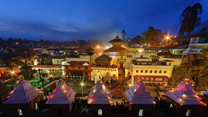 The Pashupatinath Temple is a famous and sacred Hindu temple complex that is located on the banks of the Bagmati River, approximately 5 km north-east of Kathmandu in the eastern part of