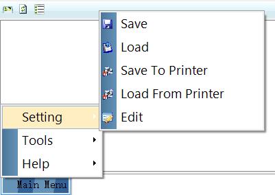xml) क ल र करन म मदद करत ह Save To Printer: जब आप इस ववकल प पर श क लक करत ह, त स म ज द स ट ग स मश न क म न ब र ण म स व (save) ह ज त ह Load From Printer: जब आप इस ववकल प पर श क लक करत ह, त वर र स ट ग