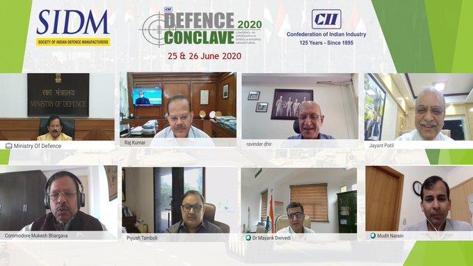 MoS of Defence Shri Shripad Naik Inaugurates Two-day Defence Conclave 2020 in Gujarat Focusing in strong defence is a great economic