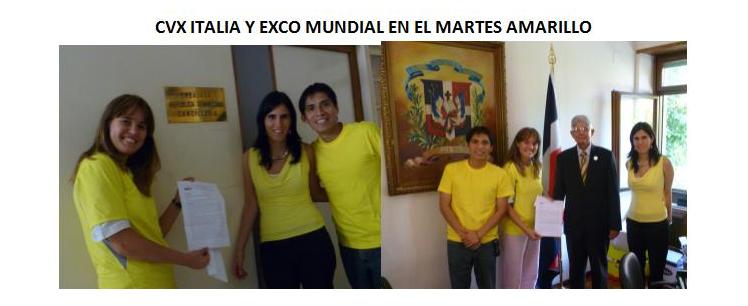 Simbolicamente, vários representantes da CVX deslocaram-se no passado dia 4 de Outubro (que foi designado pelo movimento como a Terça-feira amarela) à embaixada dominicana do seu país, manifestando