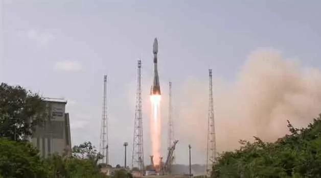 Image of Launched GLONASS-M Positioning Satellite स न Plesetsk अ त र क स एक स य ज़-2.