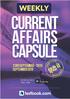 Current Affairs Weekly Capsule (HINDI) I 23 th to 29 th September 2018 India s Largest Online Test Series 1