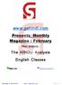Presents Monthly Magazine : February Other products : The HINDU Analysis English Classes facebook.com/gsforhindi WhatsApp #