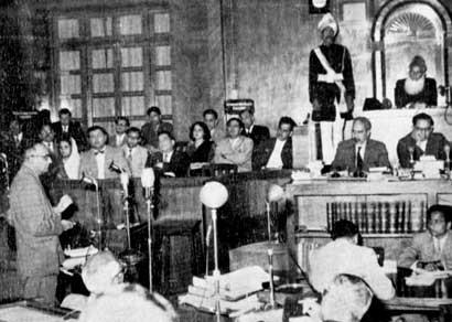 15. End of constituent Assembly and emergence of provincial parliament The constituent Assembly come to end on 24 Jan. 1950 bet it emerged as provisional parliament on 26th Jan.