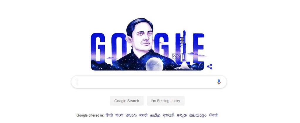 Google remembers Vikram Sarabhai on birth