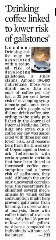 Diet/Nutrition (The Asian Age: 20190906)