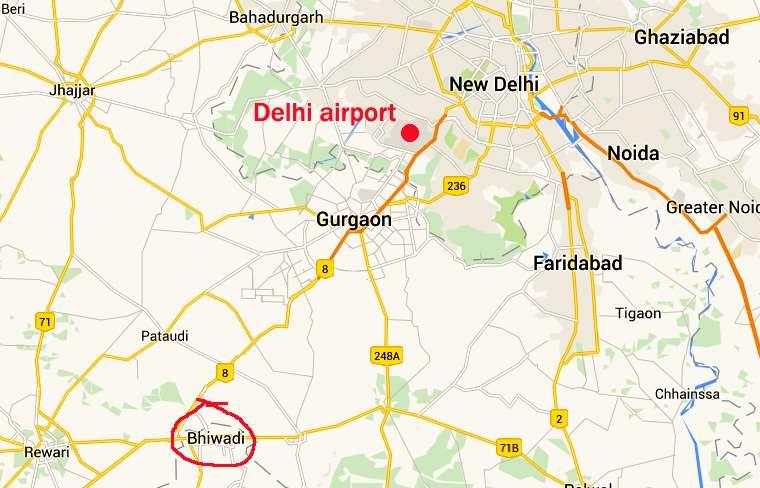 The second airport in the National Capital Region of Delhi? लदल ल क र ष ट र य र जध न क ष त र म द सर हव ई अड ड? 1.