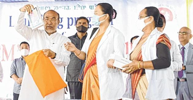 In Manipur, Chief Minister N. Biren Singh launched the Chief Minister's Health for All.