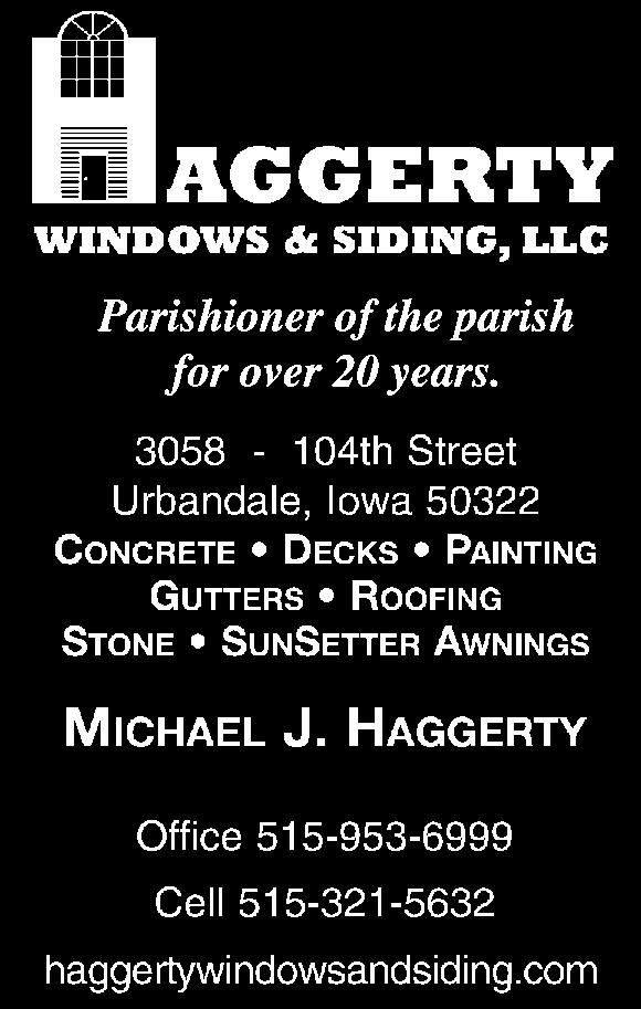 Bouslog Attorney/ 515-288-5000 jbouslog@iowafirm.com www.iowafirm.com Yard Greeting Company! Skip the CARD Stake the YARD! 515-599-1021 CardMyYard.