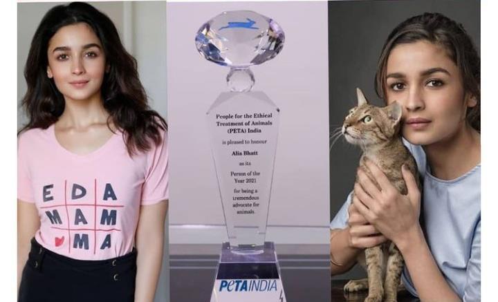 People for the Ethical Treatment of Animals (PETA) India has named Bollywood star Alia Bhatt its 2021 Person of the