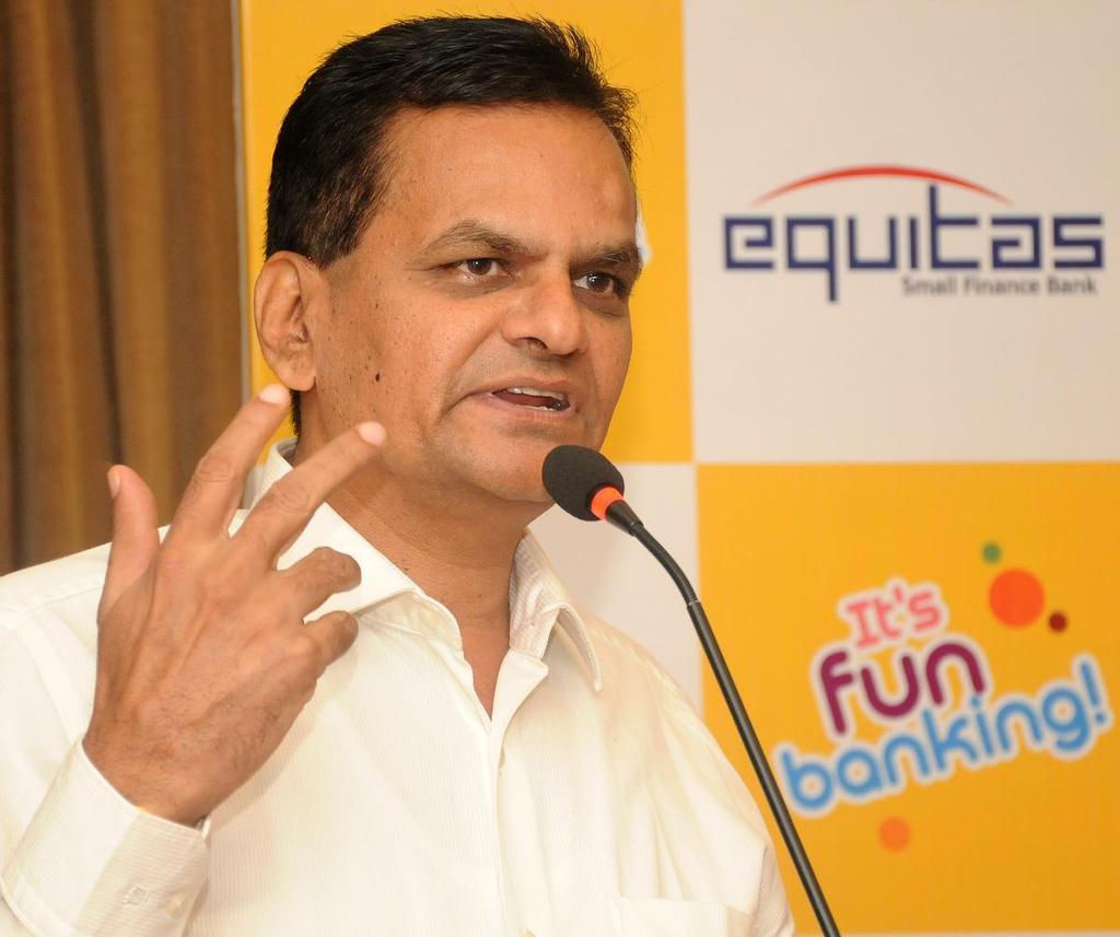 PN Vasudevan stepped down as MD & CEO of Equitas Small Finance Bank.