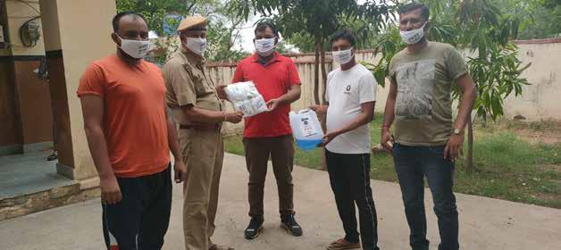 Health & Sanitization Distribution of Covid Safety Kits On the birth anniversary of