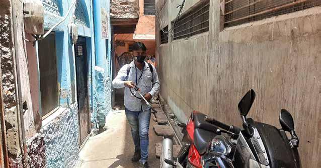 Health & Sanitization Sanitization of Streets of Ajmer Jawahar Foundation aided