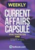 Current Affairs Weekly Capsule (HINDI) I 8 th to 14 th JULy